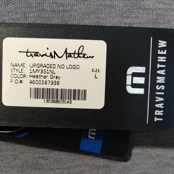 Travis Mathew Upgraded 1/4 Zip Pullover Heather Grey SIZE LARGE NEW WITH… - Picture 5 of 8
